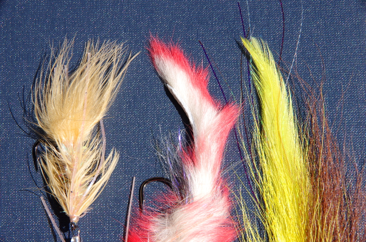 Streamer fly tails.