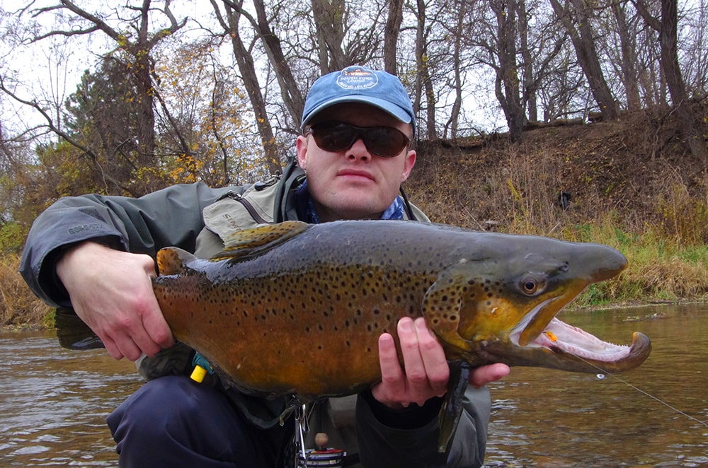 nymphing Great Lakes brown trout